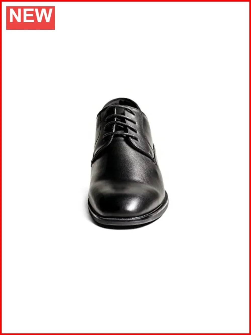 Men's Plain-Toe Derby Oxfords with PU Insole - Faux Leather